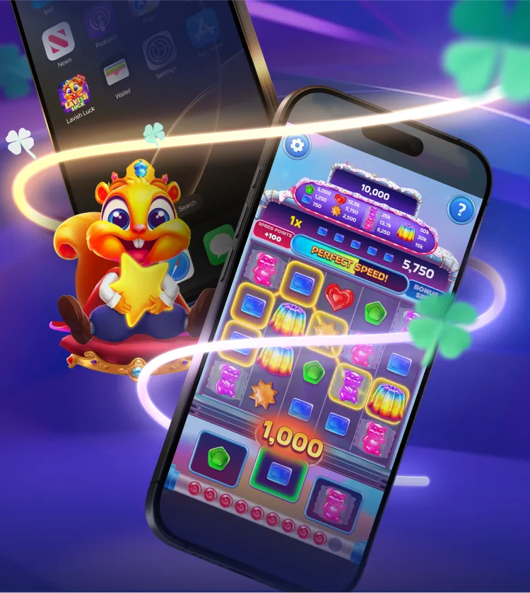 Lavish Luck Casino mobile download background